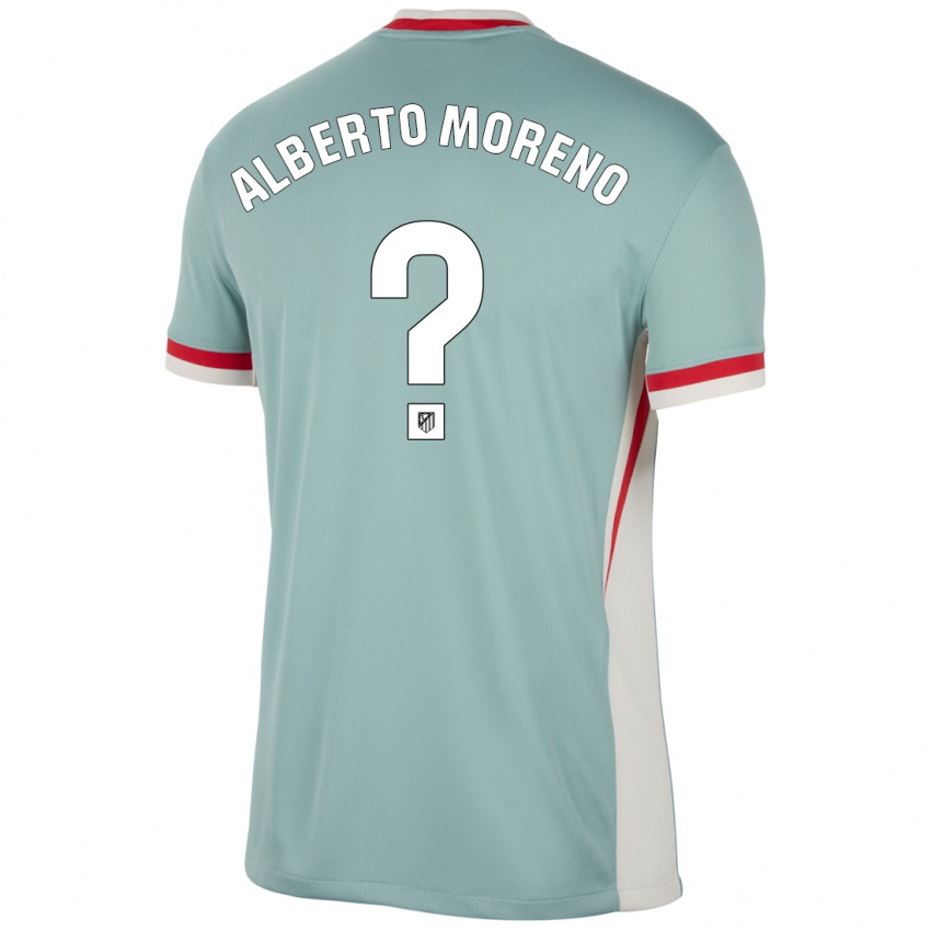 Kinder Alberto Moreno #0 Hellbeige Blau Auswärtstrikot Trikot 2024/25 T-Shirt Österreich