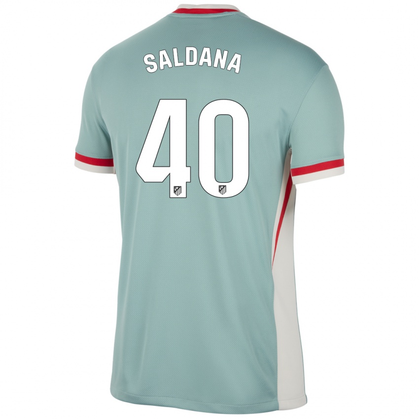 Kinder Jose Saldana #40 Hellbeige Blau Auswärtstrikot Trikot 2024/25 T-Shirt Österreich