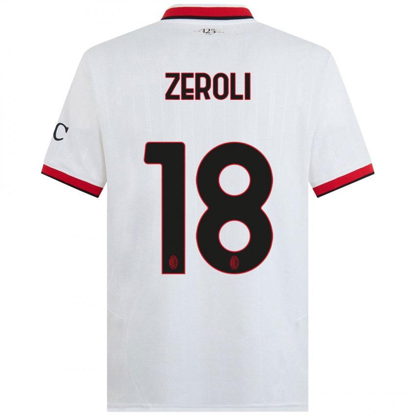 Kinder Kevin Zeroli #18 Weiß Schwarz Rot Auswärtstrikot Trikot 2024/25 T-Shirt Österreich