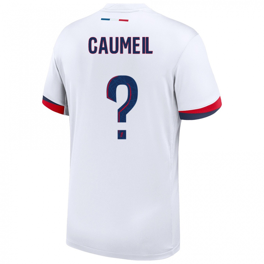 Kinder Paul Caumeil #0 Weiß Blau Rot Auswärtstrikot Trikot 2024/25 T-Shirt Österreich