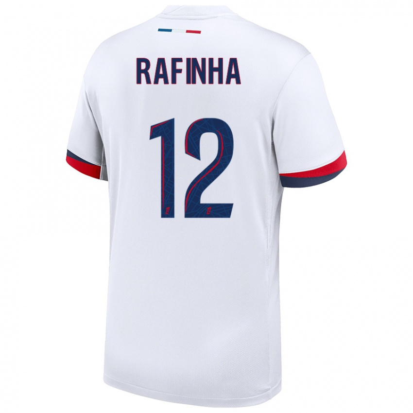 Kinder Rafinha #12 Weiß Blau Rot Auswärtstrikot Trikot 2024/25 T-Shirt Österreich