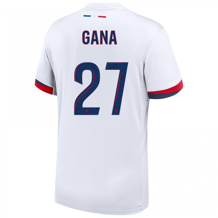 Kinder Idrissa Gana Gueye #27 Weiß Blau Rot Auswärtstrikot Trikot 2024/25 T-Shirt Österreich