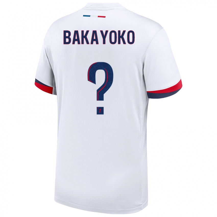 Kinder Ibrahim Bakayoko #0 Weiß Blau Rot Auswärtstrikot Trikot 2024/25 T-Shirt Österreich