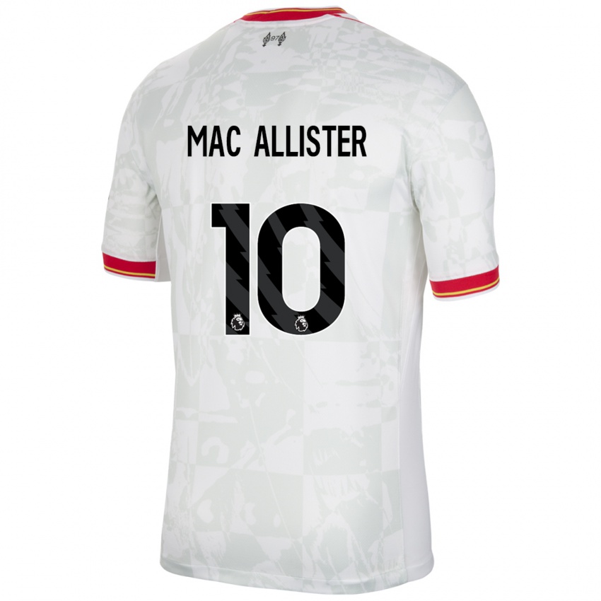 Kinder Alexis Mac Allister #10 Weiß Rot Schwarz Ausweichtrikot Trikot 2024/25 T-Shirt Österreich