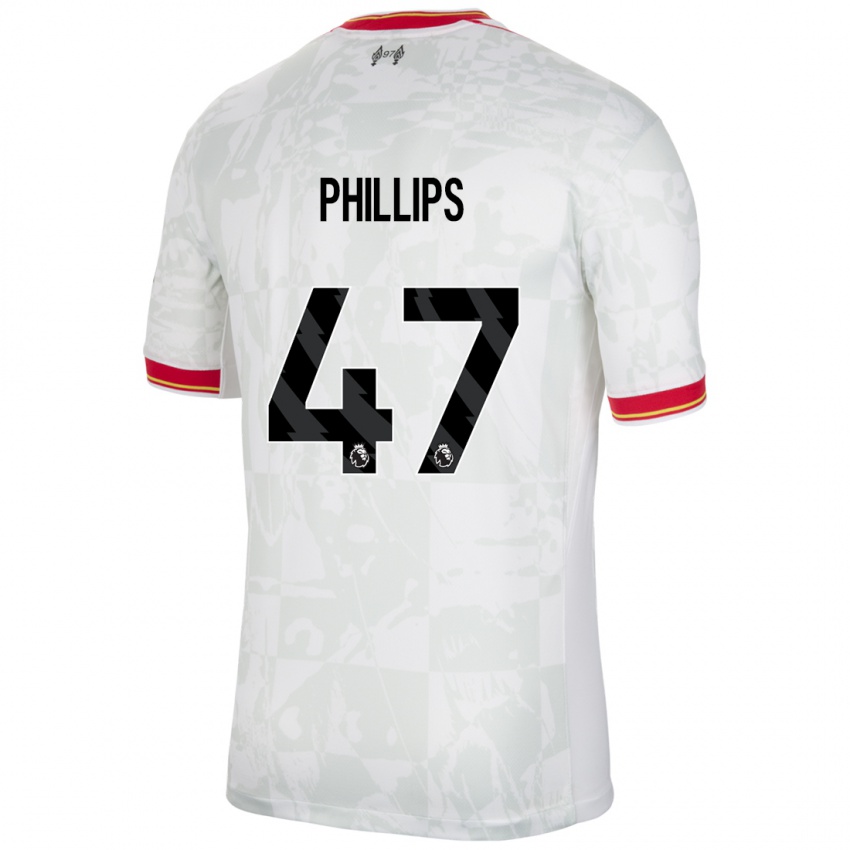 Kinder Nathaniel Phillips #47 Weiß Rot Schwarz Ausweichtrikot Trikot 2024/25 T-Shirt Österreich