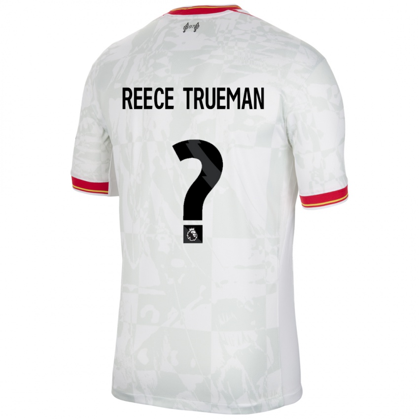 Kinder Reece Trueman #0 Weiß Rot Schwarz Ausweichtrikot Trikot 2024/25 T-Shirt Österreich