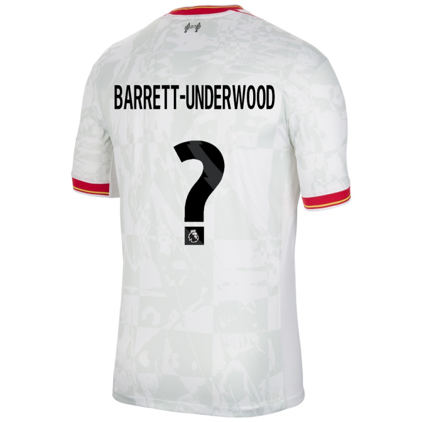 Kinder Keehan Barrett-Underwood #0 Weiß Rot Schwarz Ausweichtrikot Trikot 2024/25 T-Shirt Österreich