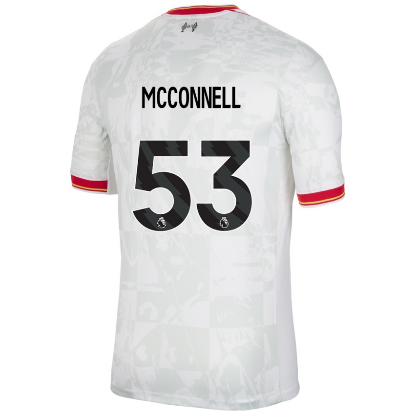 Kinder James Mcconnell #53 Weiß Rot Schwarz Ausweichtrikot Trikot 2024/25 T-Shirt Österreich