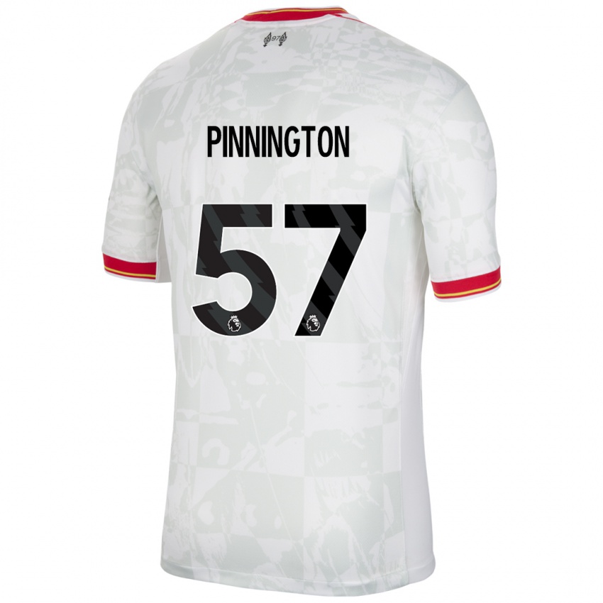 Kinder Carter Pinnington #57 Weiß Rot Schwarz Ausweichtrikot Trikot 2024/25 T-Shirt Österreich