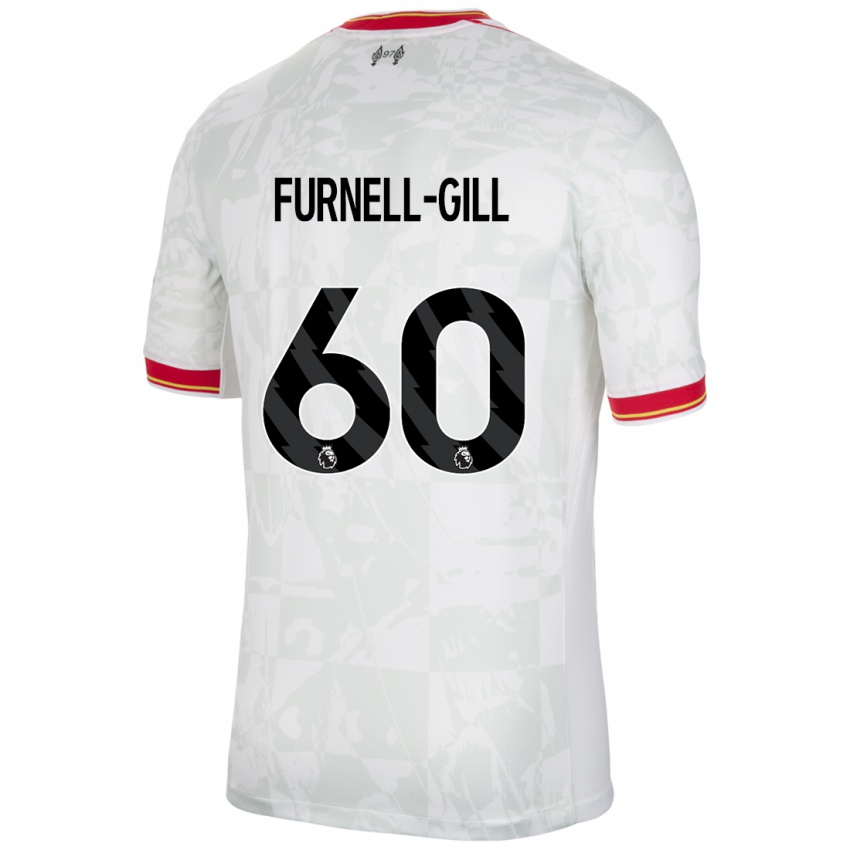 Kinder Luca Furnell-Gill #60 Weiß Rot Schwarz Ausweichtrikot Trikot 2024/25 T-Shirt Österreich