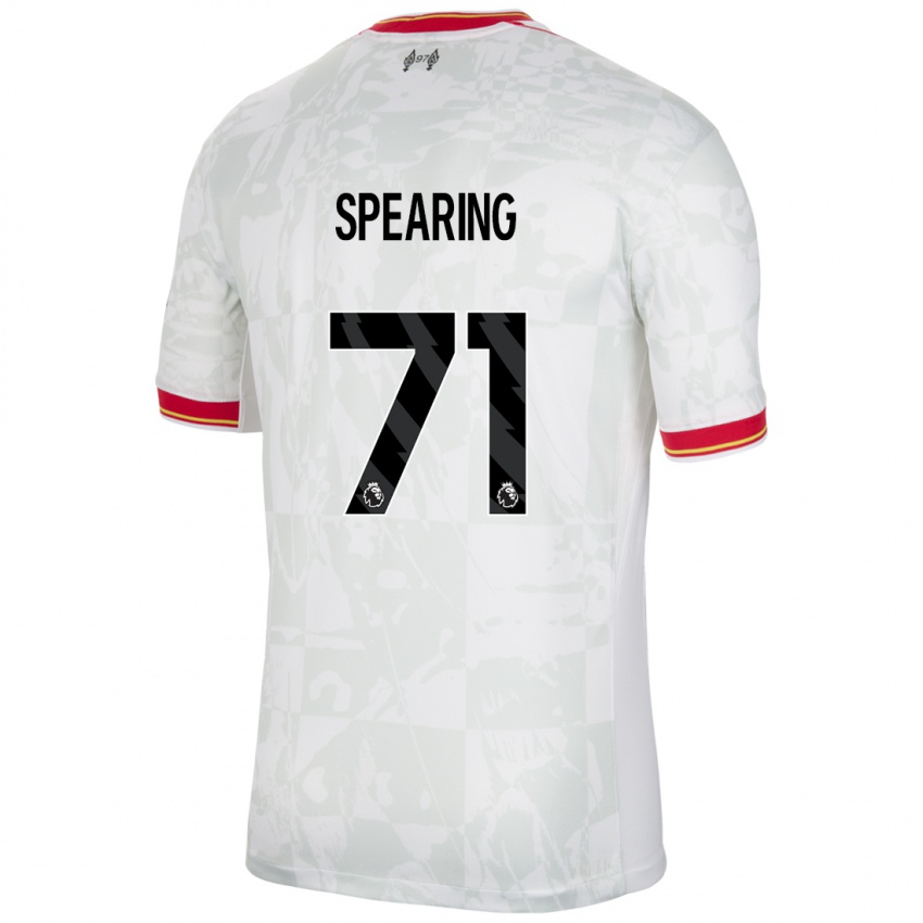 Kinder Jay Spearing #71 Weiß Rot Schwarz Ausweichtrikot Trikot 2024/25 T-Shirt Österreich