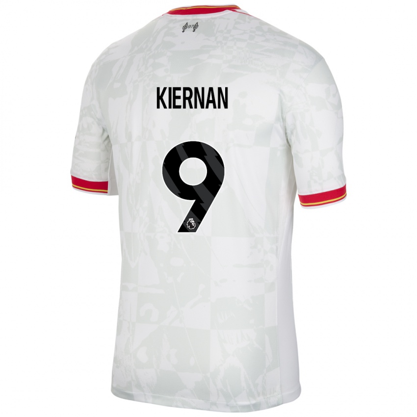 Kinder Leanne Kiernan #9 Weiß Rot Schwarz Ausweichtrikot Trikot 2024/25 T-Shirt Österreich