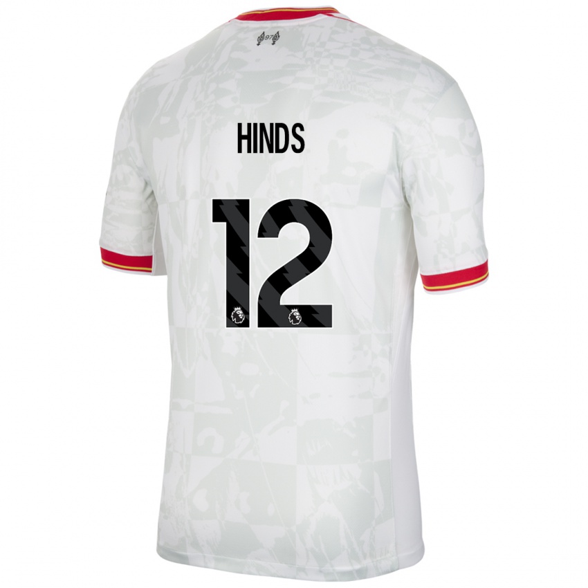 Kinder Taylor Hinds #12 Weiß Rot Schwarz Ausweichtrikot Trikot 2024/25 T-Shirt Österreich