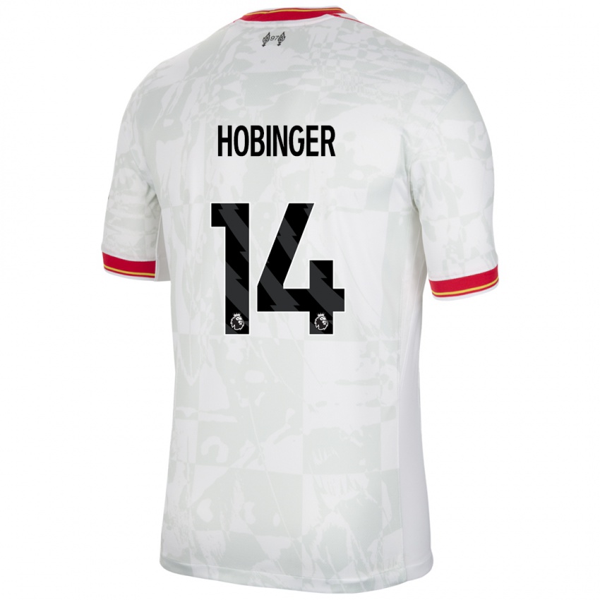 Kinder Marie Höbinger #14 Weiß Rot Schwarz Ausweichtrikot Trikot 2024/25 T-Shirt Österreich