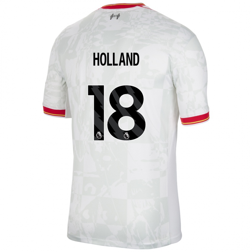 Kinder Ceri Holland #18 Weiß Rot Schwarz Ausweichtrikot Trikot 2024/25 T-Shirt Österreich