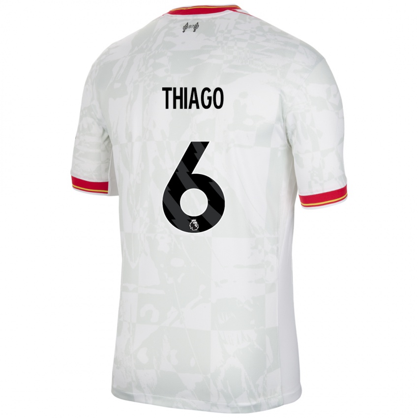 Kinder Thiago #6 Weiß Rot Schwarz Ausweichtrikot Trikot 2024/25 T-Shirt Österreich