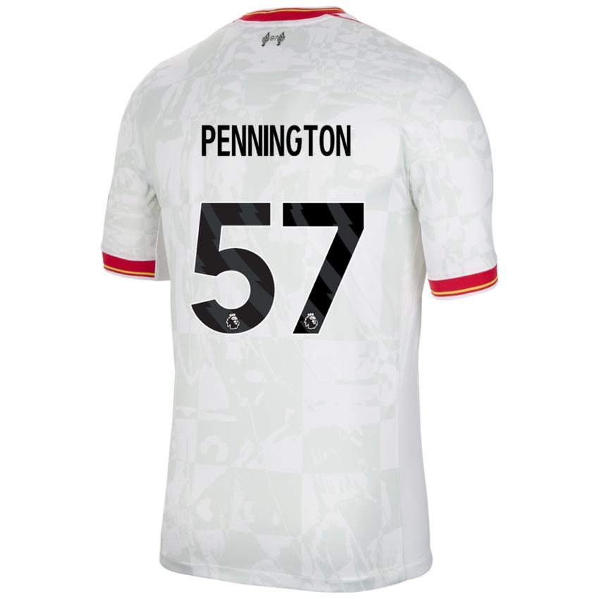 Kinder Cody Pennington #57 Weiß Rot Schwarz Ausweichtrikot Trikot 2024/25 T-Shirt Österreich