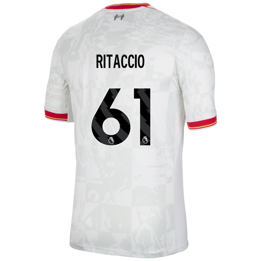 Kinder Matteo Ritaccio #61 Weiß Rot Schwarz Ausweichtrikot Trikot 2024/25 T-Shirt Österreich