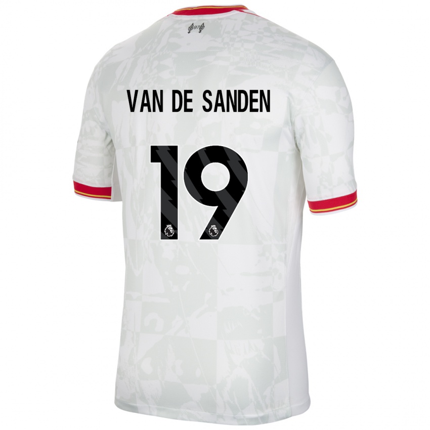 Kinder Shanice Van De Sanden #19 Weiß Rot Schwarz Ausweichtrikot Trikot 2024/25 T-Shirt Österreich