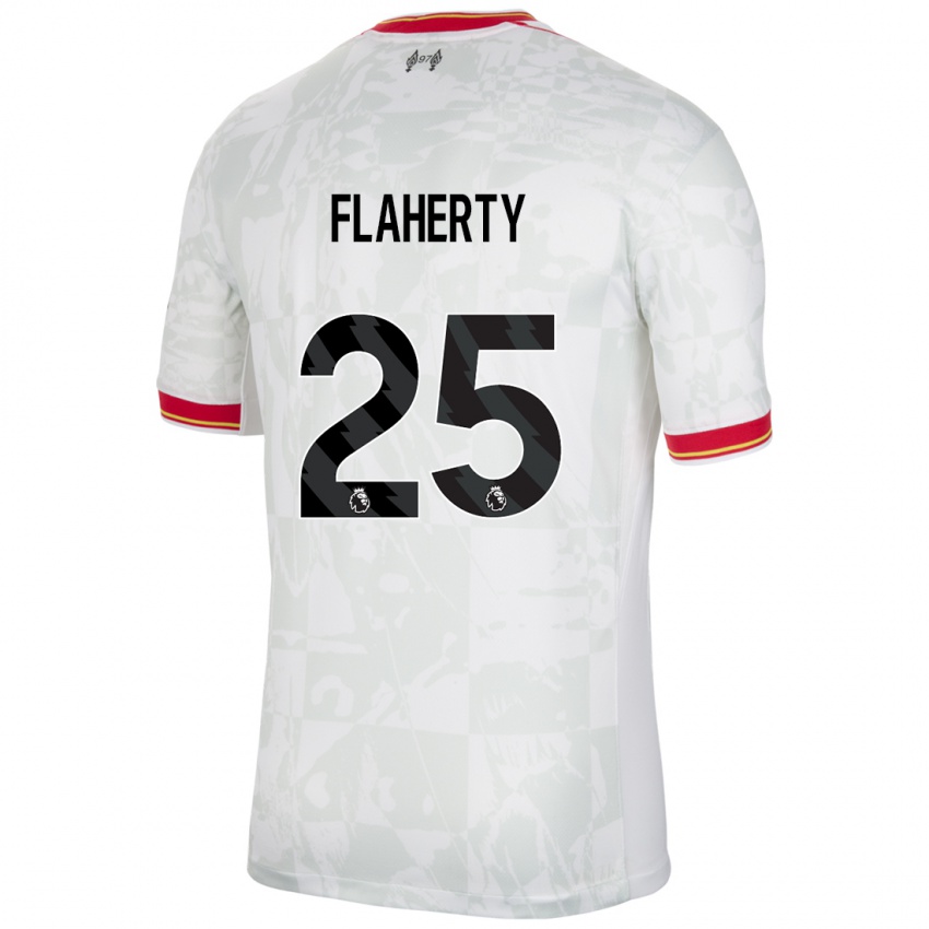 Kinder Gilly Flaherty #25 Weiß Rot Schwarz Ausweichtrikot Trikot 2024/25 T-Shirt Österreich