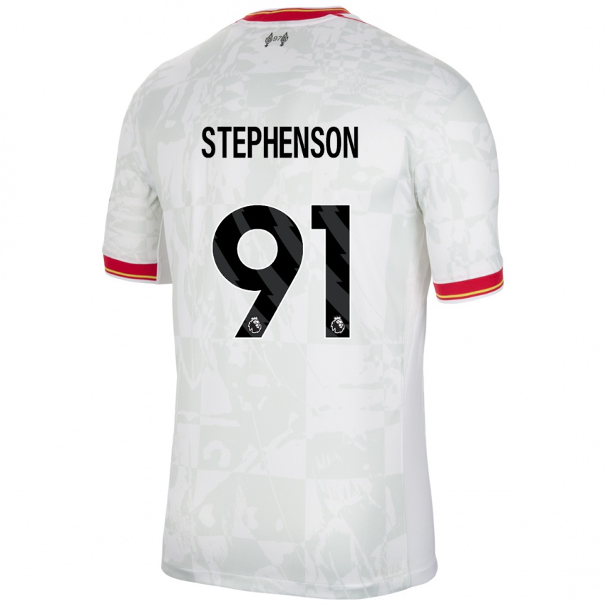 Kinder Luca Stephenson #91 Weiß Rot Schwarz Ausweichtrikot Trikot 2024/25 T-Shirt Österreich