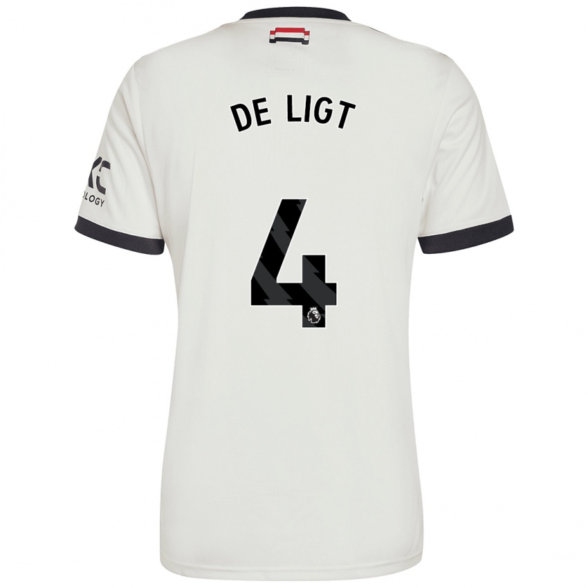 Kinder Matthijs De Ligt #4 Cremeweiß Ausweichtrikot Trikot 2024/25 T-Shirt Österreich