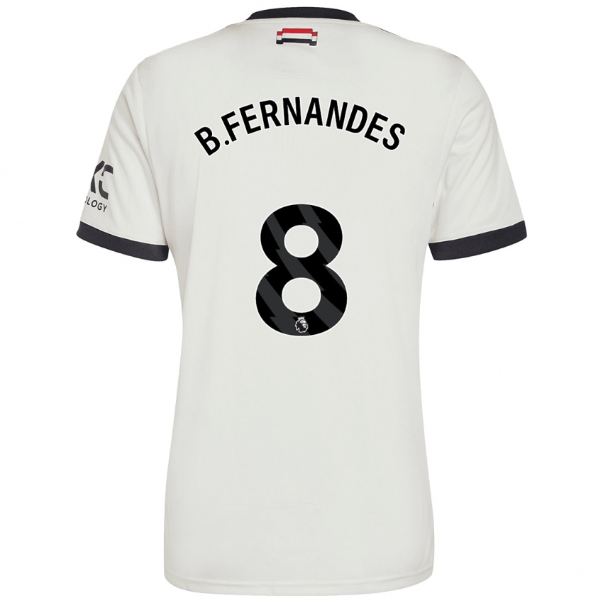 Kinder Bruno Fernandes #8 Cremeweiß Ausweichtrikot Trikot 2024/25 T-Shirt Österreich