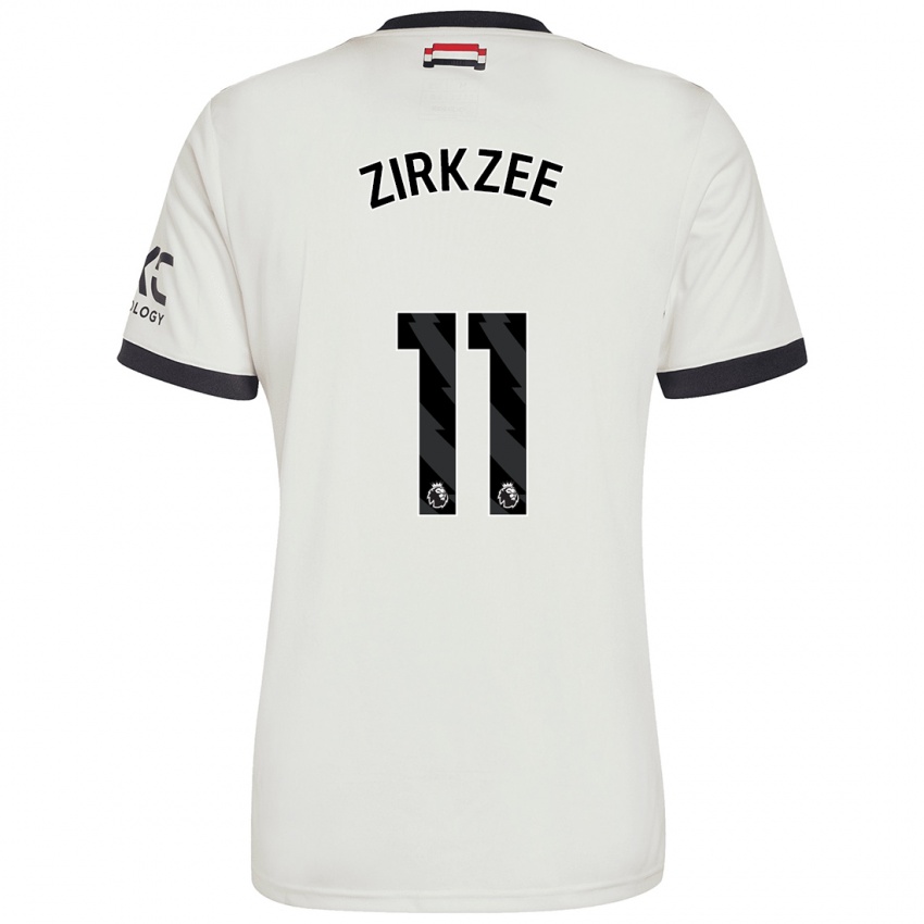 Kinder Joshua Zirkzee #11 Cremeweiß Ausweichtrikot Trikot 2024/25 T-Shirt Österreich