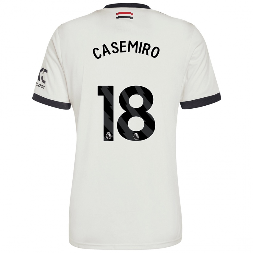 Kinder Casemiro #18 Cremeweiß Ausweichtrikot Trikot 2024/25 T-Shirt Österreich