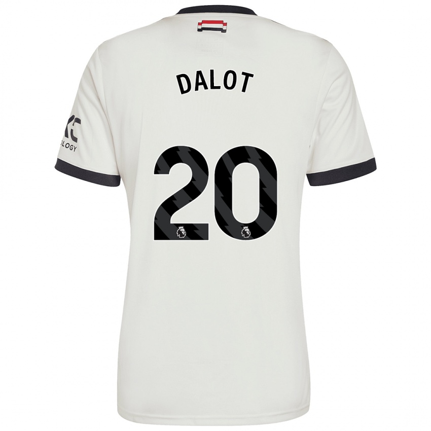 Kinder Diogo Dalot #20 Cremeweiß Ausweichtrikot Trikot 2024/25 T-Shirt Österreich