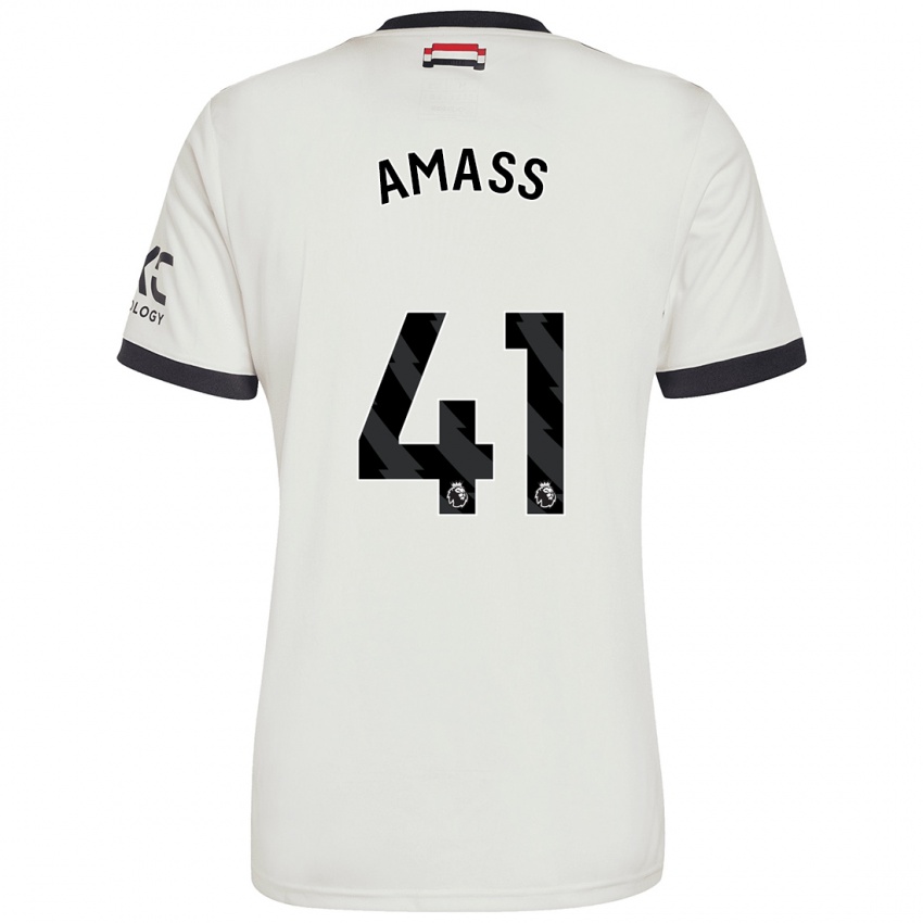 Kinder Harry Amass #41 Cremeweiß Ausweichtrikot Trikot 2024/25 T-Shirt Österreich