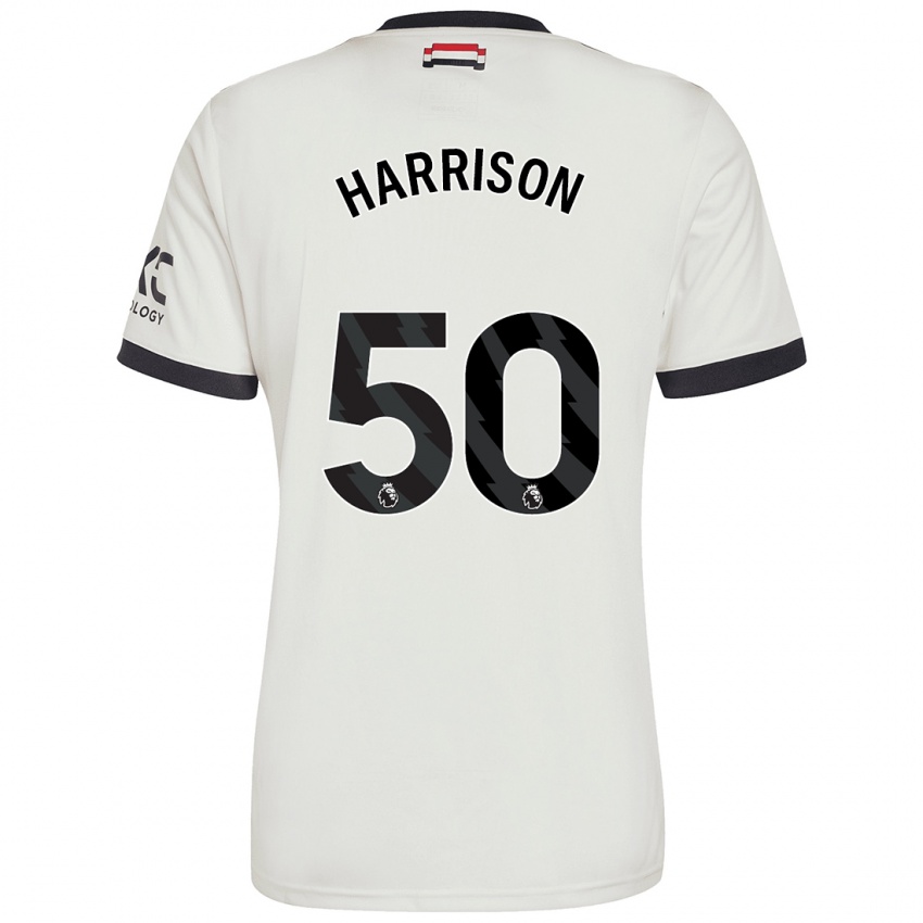 Kinder Elyh Harrison #50 Cremeweiß Ausweichtrikot Trikot 2024/25 T-Shirt Österreich