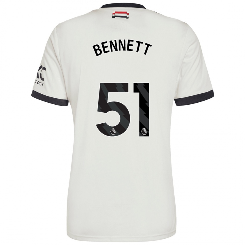 Kinder Rhys Bennett #51 Cremeweiß Ausweichtrikot Trikot 2024/25 T-Shirt Österreich