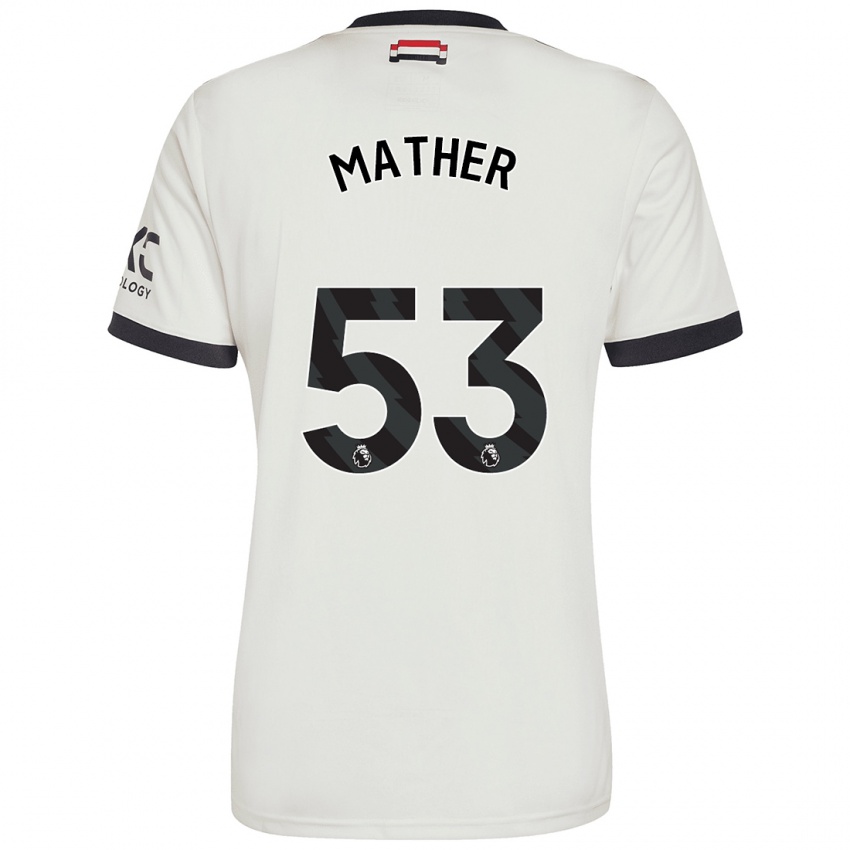 Kinder Sam Mather #53 Cremeweiß Ausweichtrikot Trikot 2024/25 T-Shirt Österreich