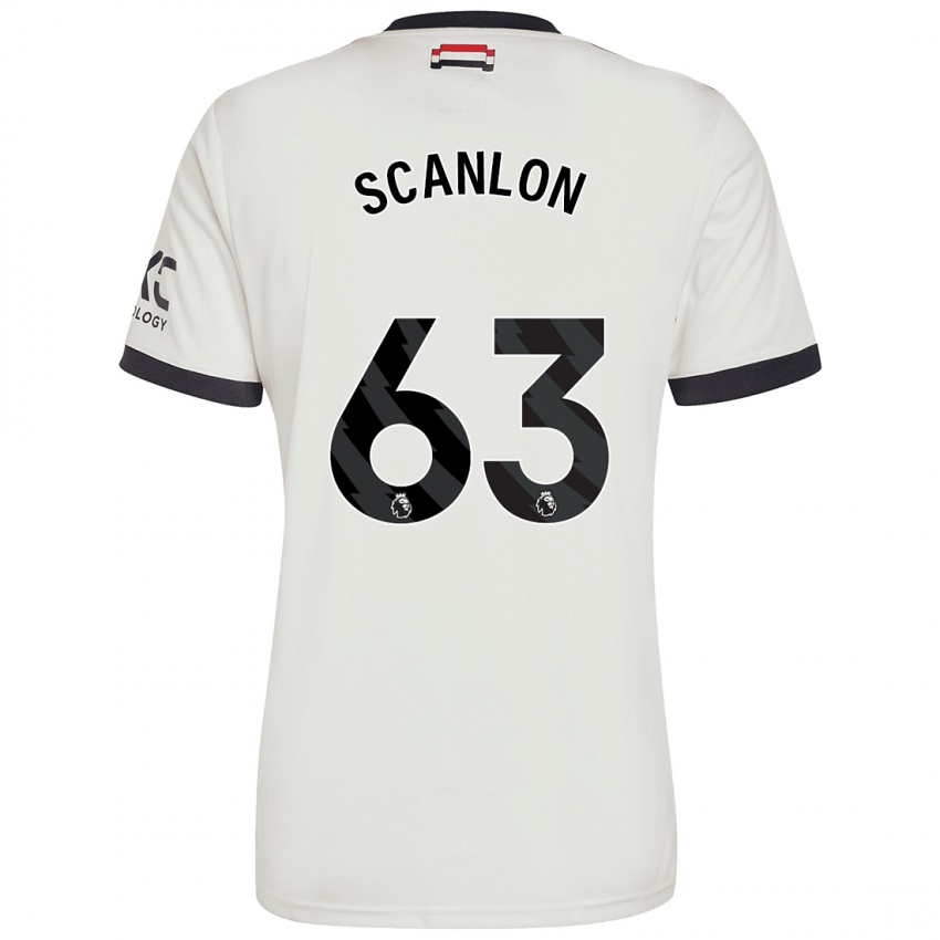 Kinder James Scanlon #63 Cremeweiß Ausweichtrikot Trikot 2024/25 T-Shirt Österreich