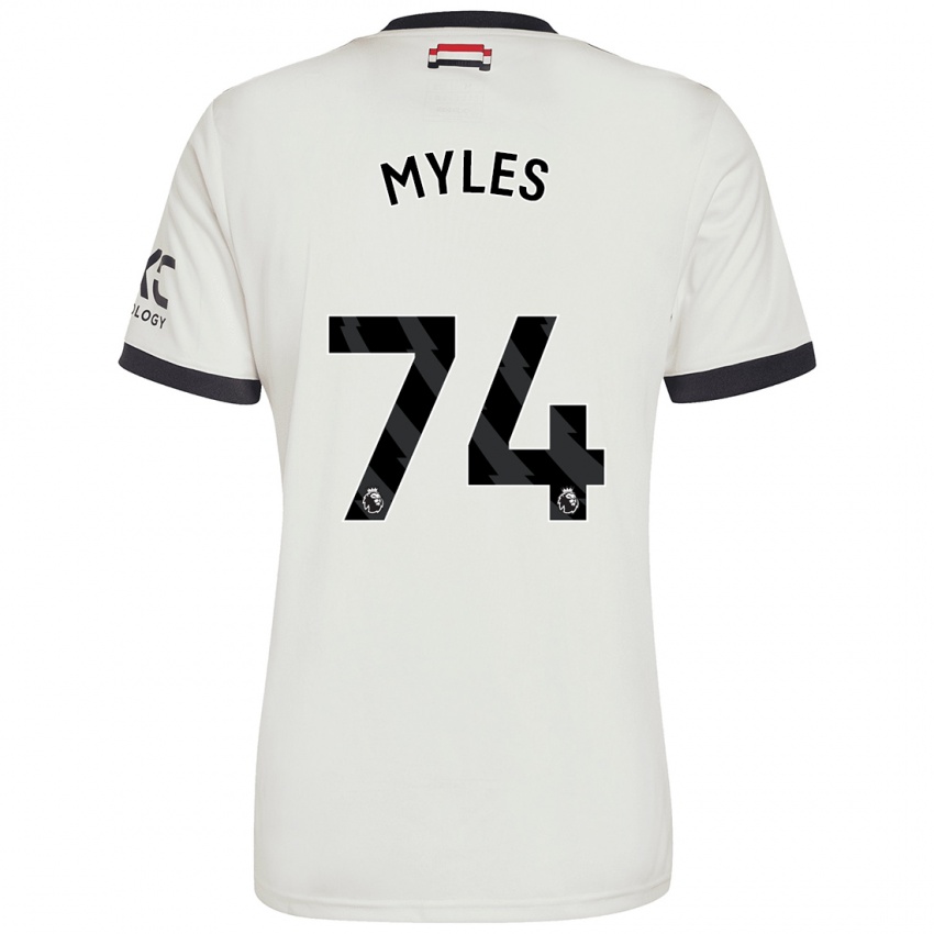 Kinder Tom Myles #74 Cremeweiß Ausweichtrikot Trikot 2024/25 T-Shirt Österreich