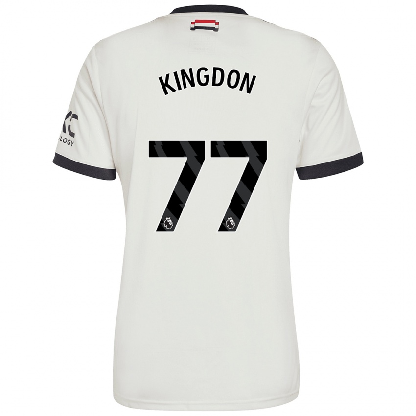 Kinder Jack Kingdon #77 Cremeweiß Ausweichtrikot Trikot 2024/25 T-Shirt Österreich