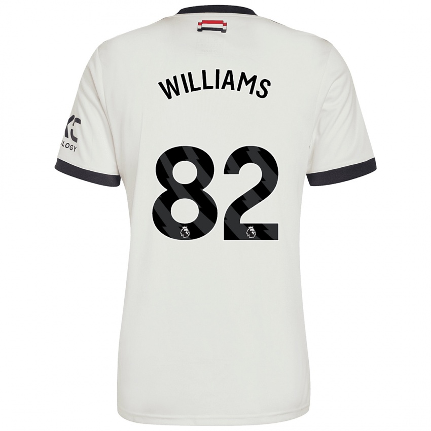 Kinder Ethan Williams #82 Cremeweiß Ausweichtrikot Trikot 2024/25 T-Shirt Österreich