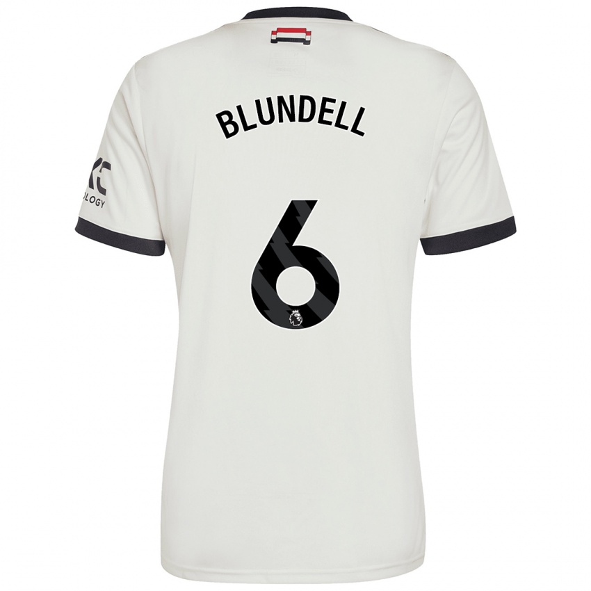 Kinder Hannah Blundell #6 Cremeweiß Ausweichtrikot Trikot 2024/25 T-Shirt Österreich