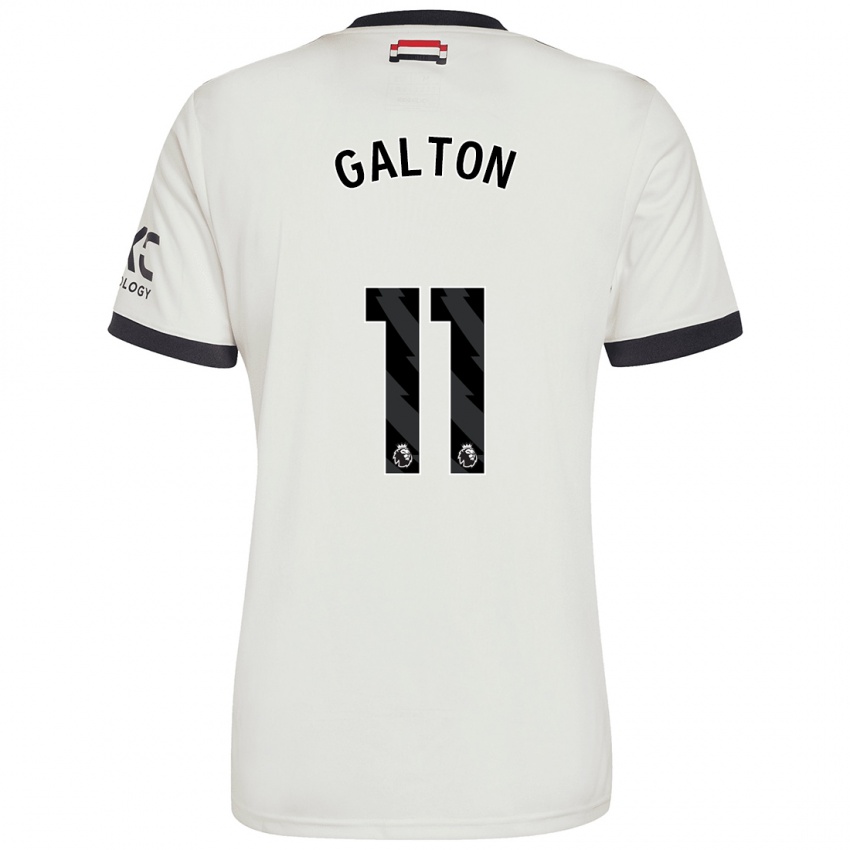 Kinder Leah Galton #11 Cremeweiß Ausweichtrikot Trikot 2024/25 T-Shirt Österreich