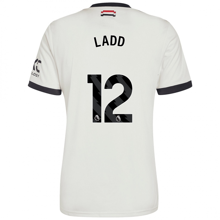 Kinder Hayley Ladd #12 Cremeweiß Ausweichtrikot Trikot 2024/25 T-Shirt Österreich