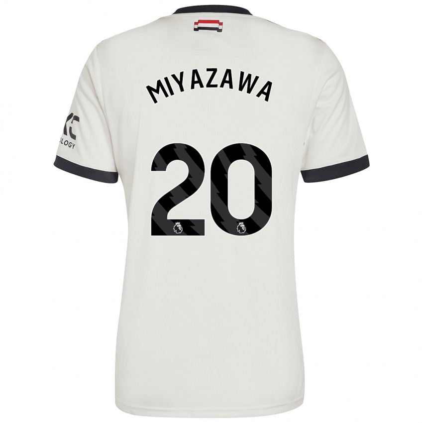 Kinder Hinata Miyazawa #20 Cremeweiß Ausweichtrikot Trikot 2024/25 T-Shirt Österreich