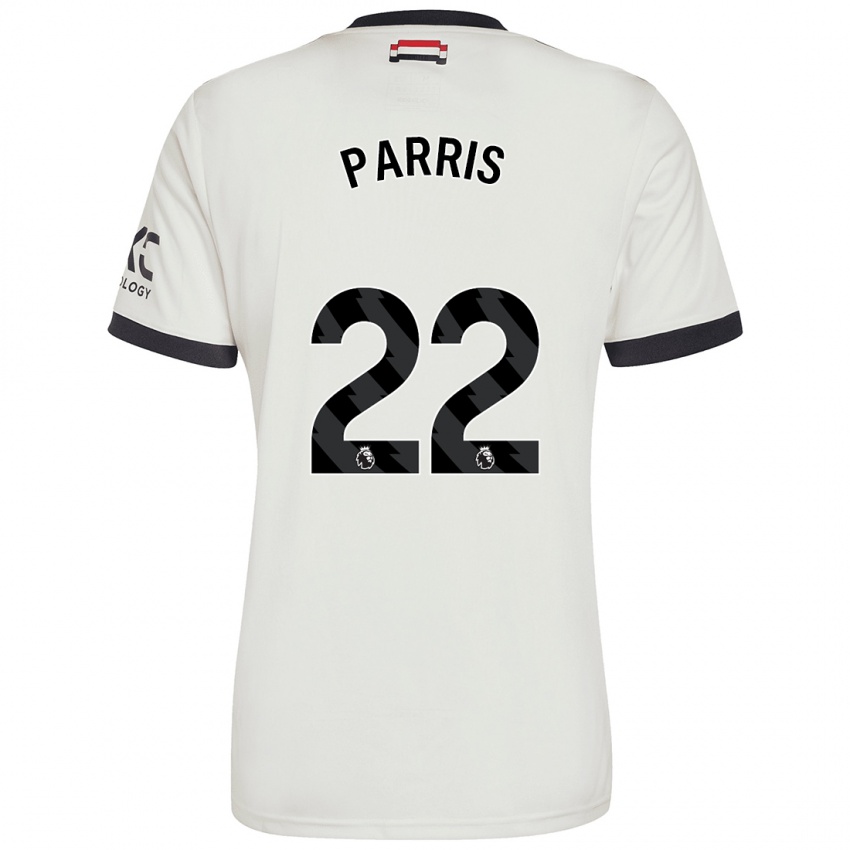 Kinder Nikita Parris #22 Cremeweiß Ausweichtrikot Trikot 2024/25 T-Shirt Österreich