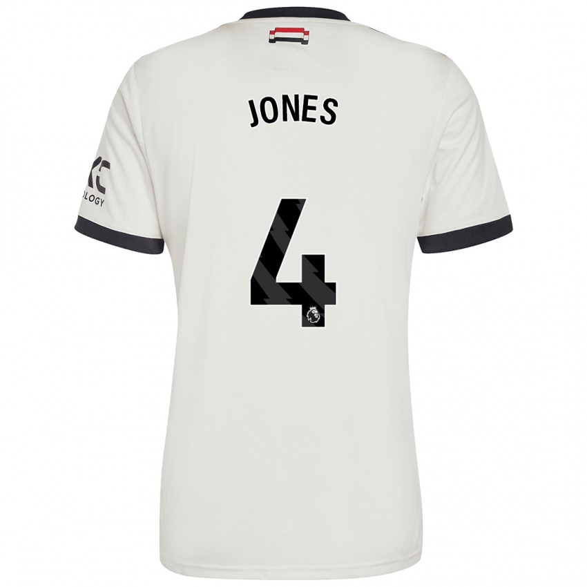 Kinder Phil Jones #4 Cremeweiß Ausweichtrikot Trikot 2024/25 T-Shirt Österreich