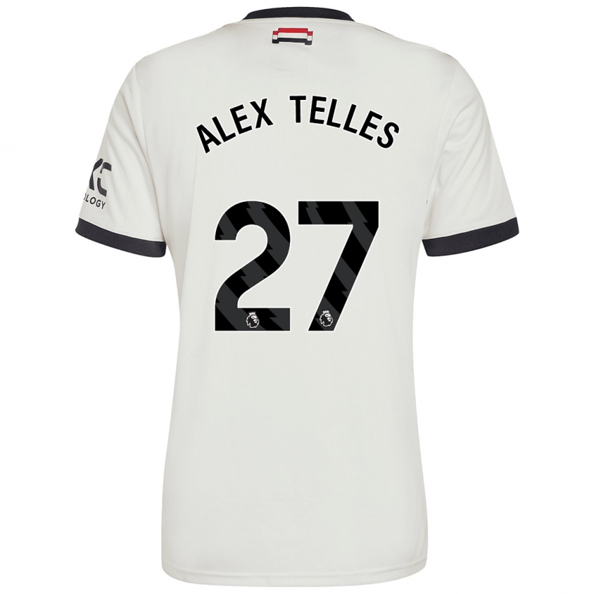 Kinder Alex Nicolao Telles #27 Cremeweiß Ausweichtrikot Trikot 2024/25 T-Shirt Österreich