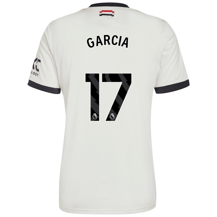 Kinder Lucia Garcia #17 Cremeweiß Ausweichtrikot Trikot 2024/25 T-Shirt Österreich