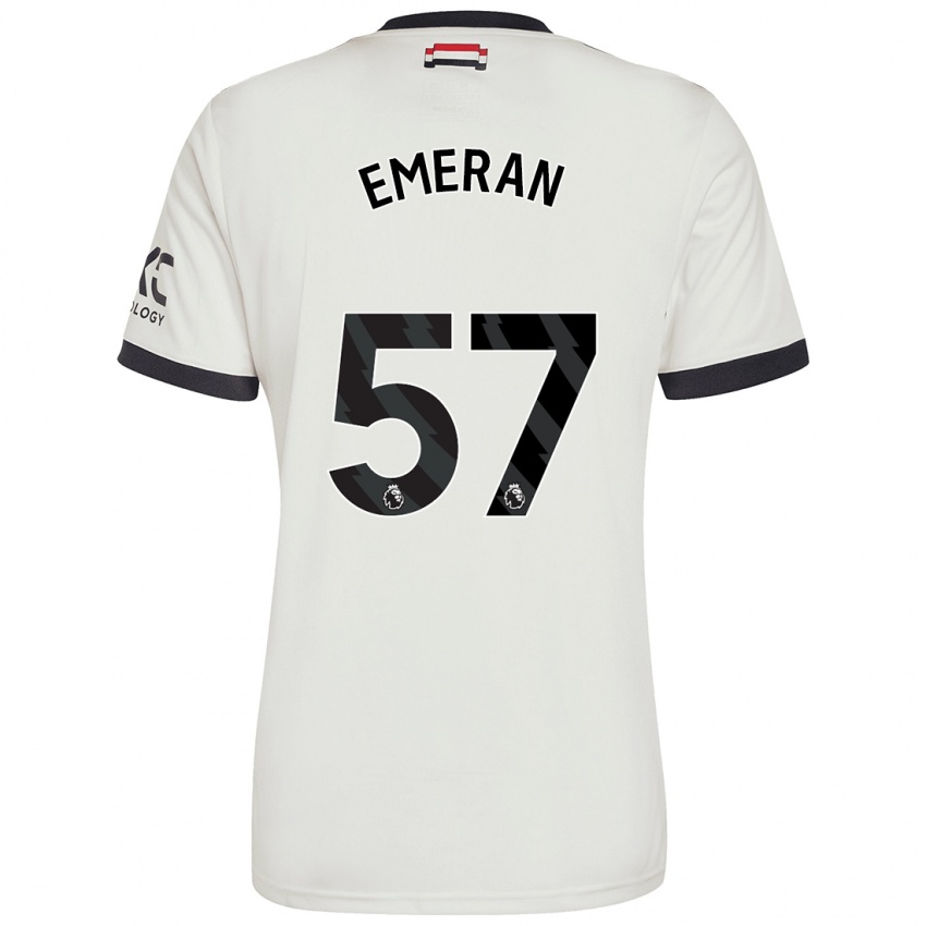 Kinder Noam Emeran #57 Cremeweiß Ausweichtrikot Trikot 2024/25 T-Shirt Österreich