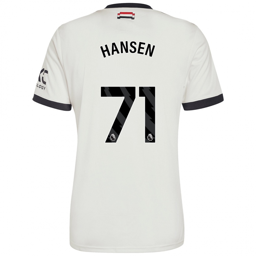 Kinder Isak Hansen-Aaroen #71 Cremeweiß Ausweichtrikot Trikot 2024/25 T-Shirt Österreich