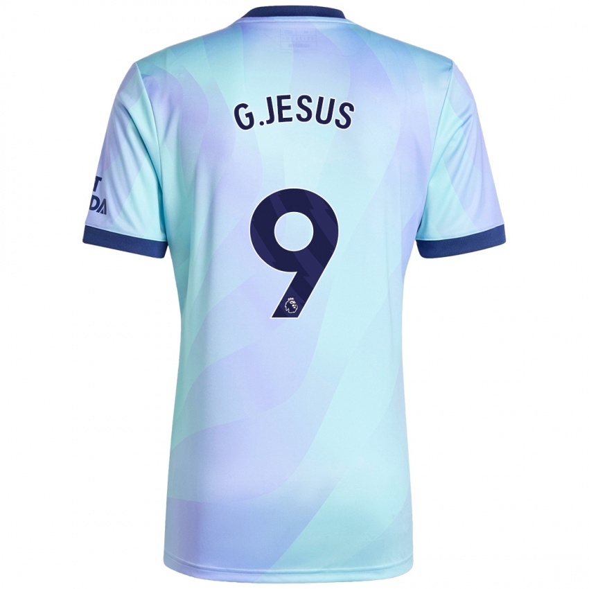 Kinder Gabriel Jesus #9 Aquamarin Ausweichtrikot Trikot 2024/25 T-Shirt Österreich