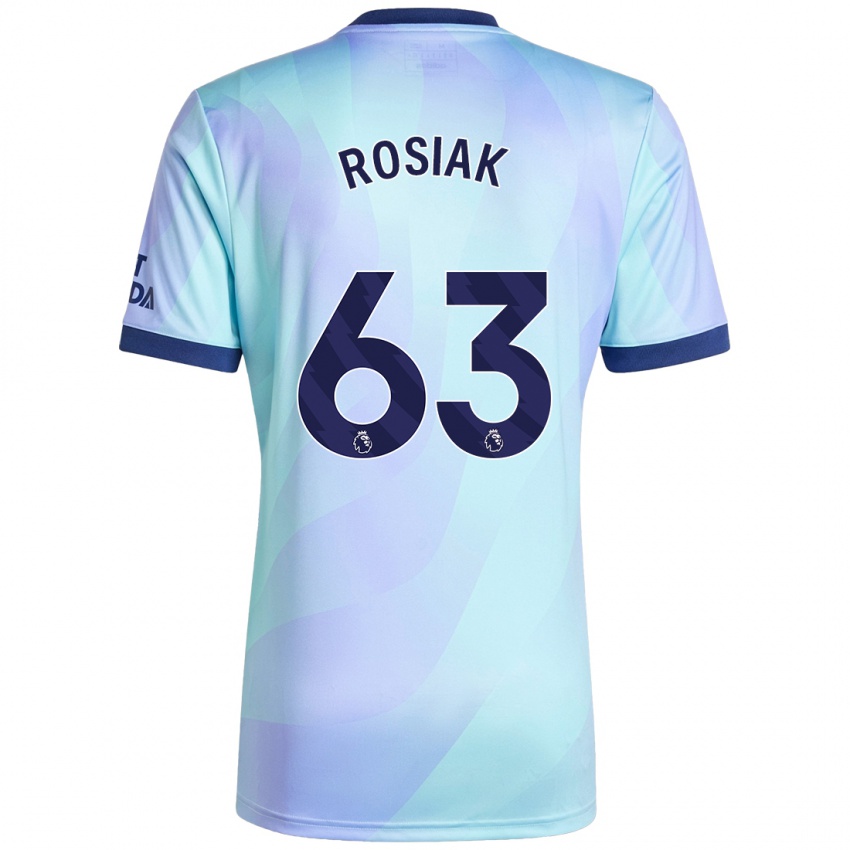 Kinder Michal Rosiak #63 Aquamarin Ausweichtrikot Trikot 2024/25 T-Shirt Österreich